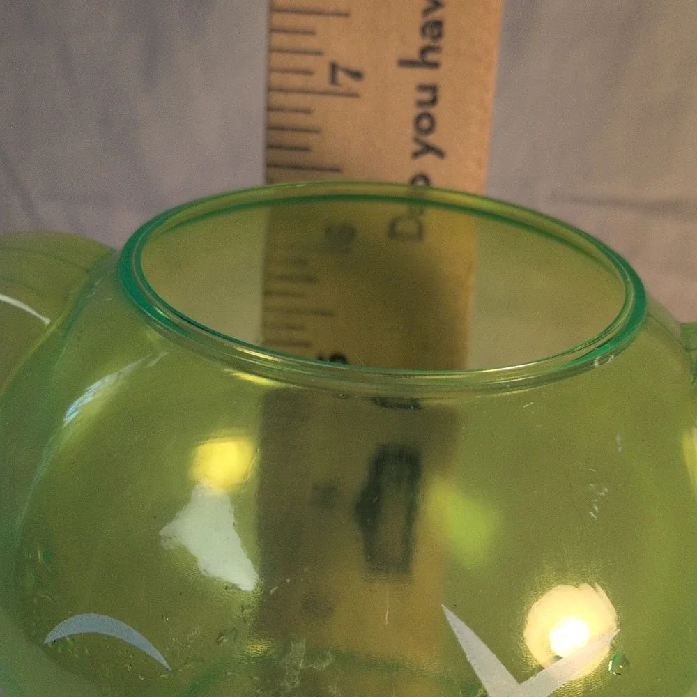 SLUSH Green Cartoon Canister French Quarter New Orleans Plastic Jar